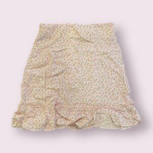 Brandy Melville | Women’s | Pink & White Floral Skirt | Size: OS